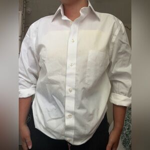 Stafford White Button Down